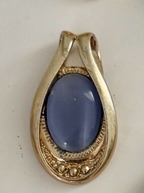 Lia Sophia Gold-Tone Pendant for a necklace with Lavender Stone